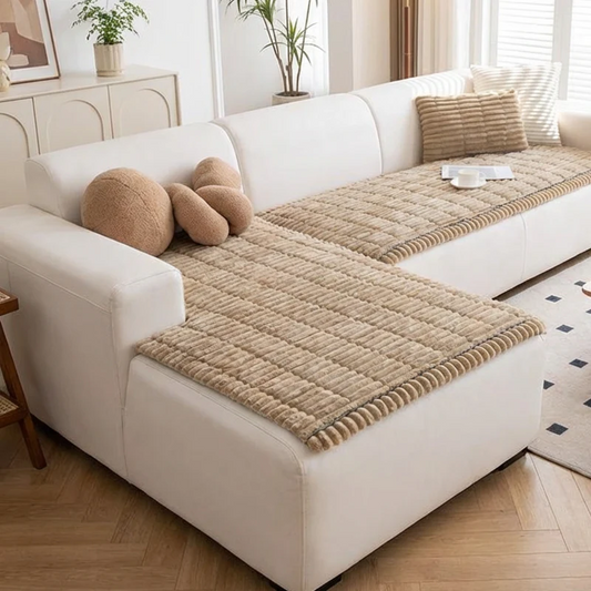 Gluschwein - Sofa Mat - Gestepptes Cord-Sofakissen | Ideal für Haustiere