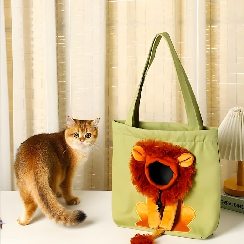 Gluschwein - Cat Mane Bag - Tragetasche aus Segeltuch für Haustiere