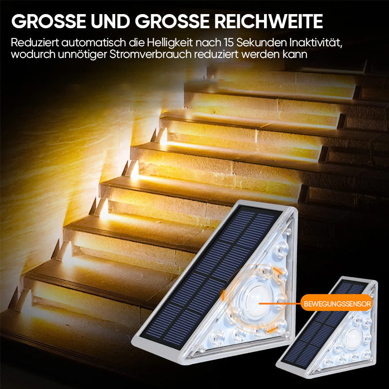 Gluschwein - 🌞LED-Solar-Stufenlichter Wasserdichtes Treppenlicht für draußen🔆