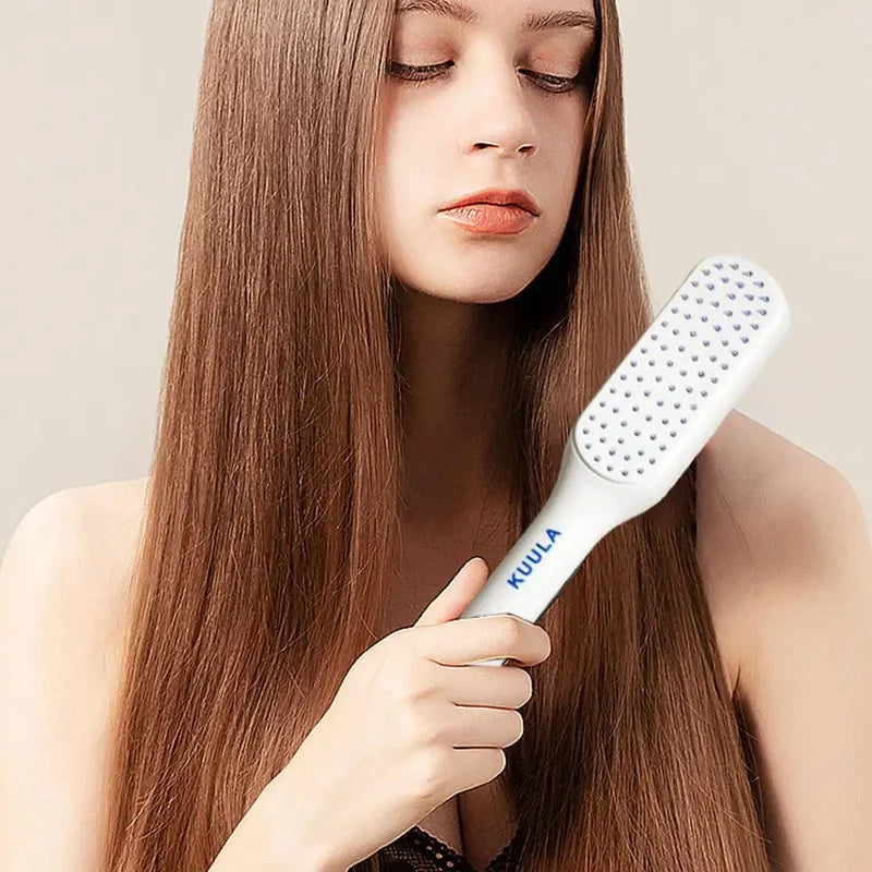 GlowComb - Peine masajeador antiestático autolimpiable [50 % de descuento]