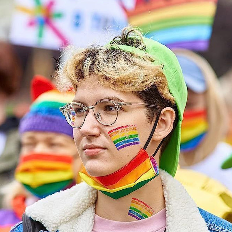 Gluschwein - Regenbogen-Gesichts- und Körperbemalung