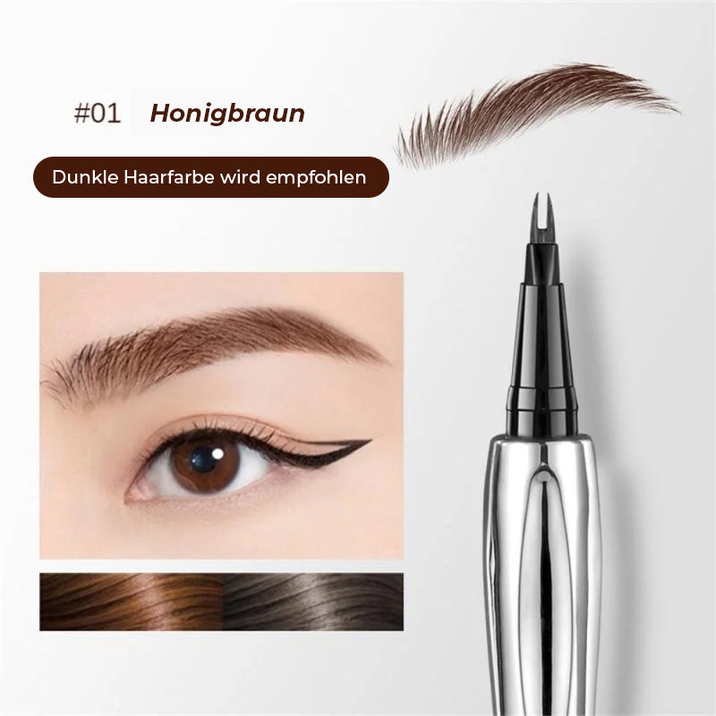 Crayon à sourcils longue tenue et waterproof avec une pointe micro fourchue