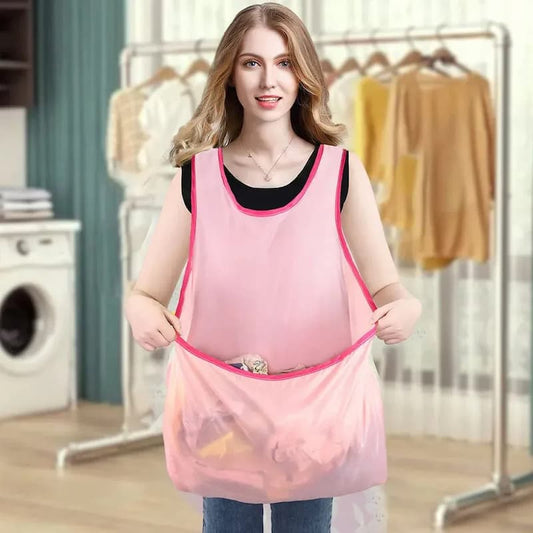 LaundryApron - Delantal con función de bolsa de ropa - Práctico y ajustable