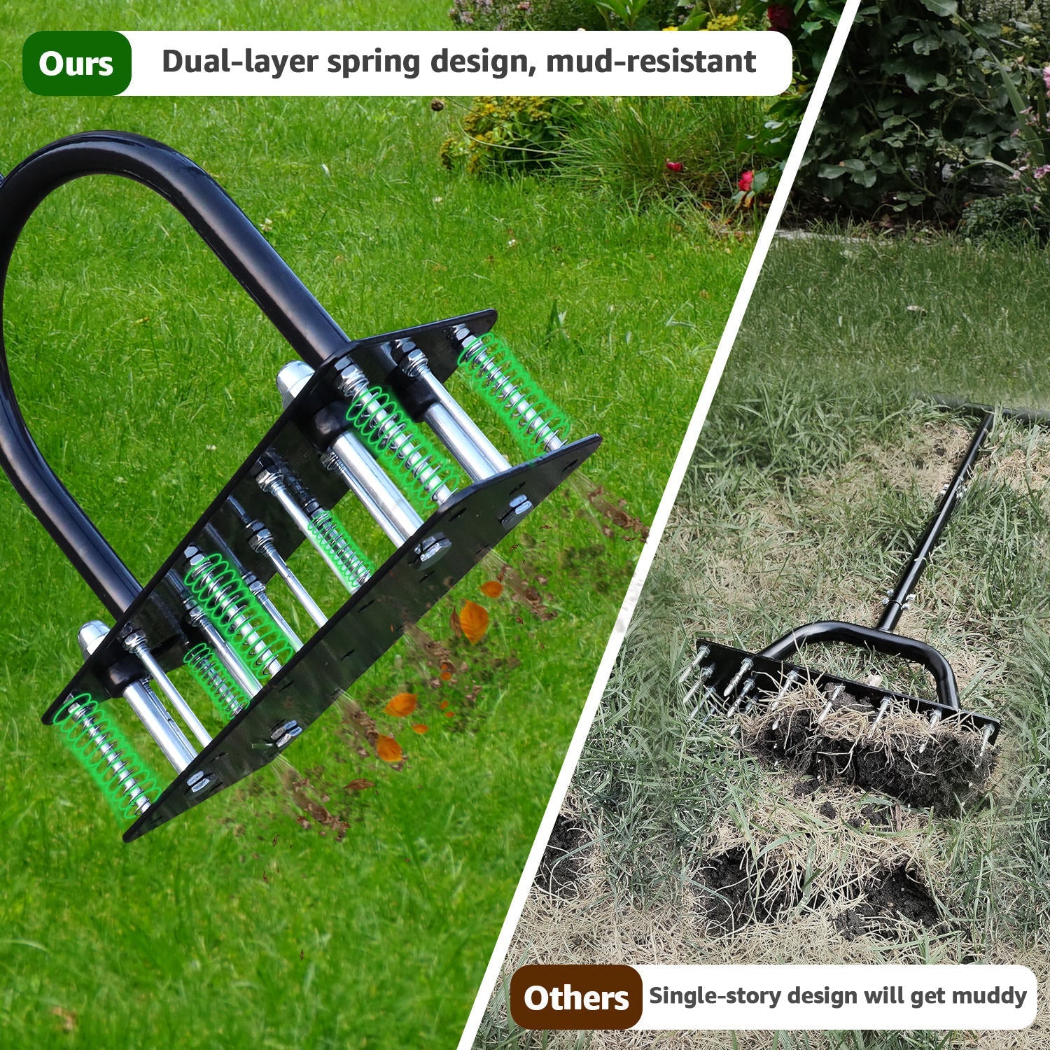 Gluschwein - Lawn Aerator - Automatischer, selbstreinigender Rasenbelüfter