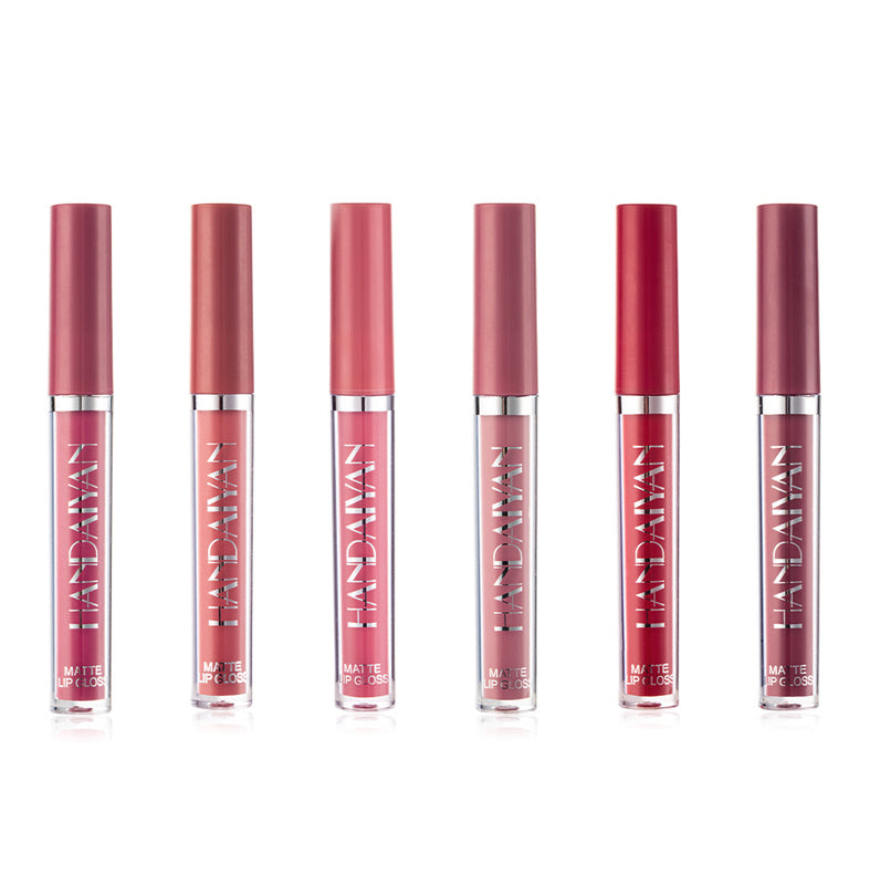 Gluschwein - 6 Farben mattes flüssiges Lippenstift-Make-up-Set