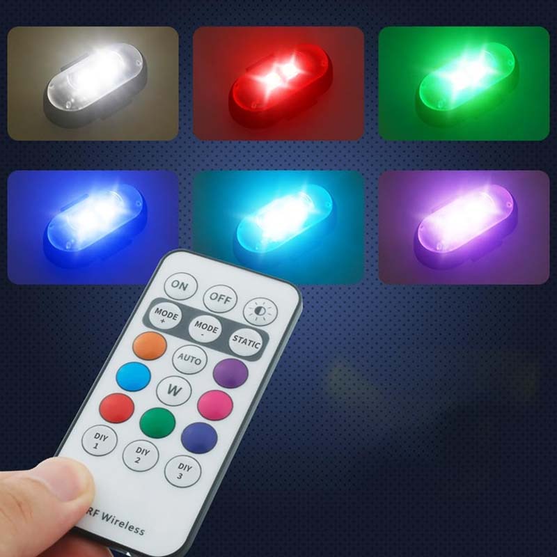 Kit de lumières LED colorées pour voiture, lumières LED d'été pour voiture