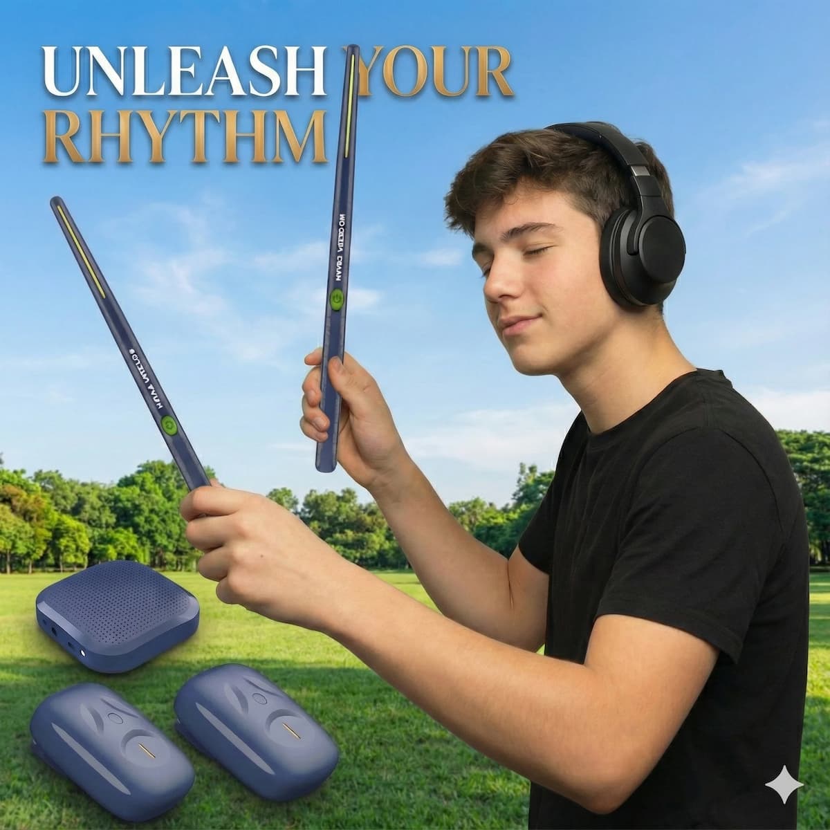 Gluschwein - AirDrummer - Elektronische kabellose Drumsticks
