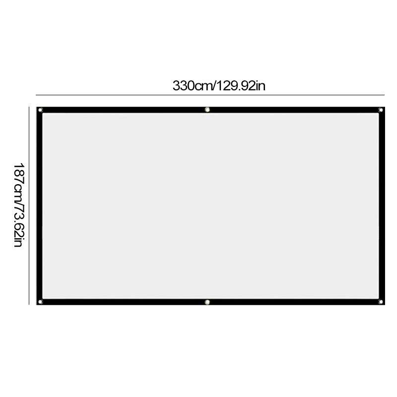 Gluschwein - 🌈Tragbare riesige Kinoleinwand für den Außenbereich 150inch 16:9