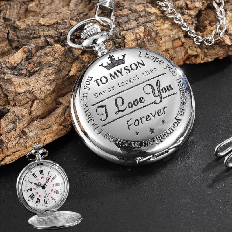 Gluschwein - "To My Son" Quarz-Taschenuhr