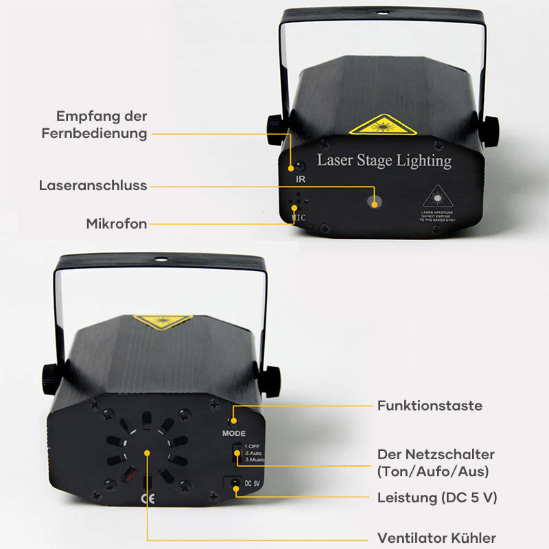 Gluschwein - Ferngesteuertes Laser-Bühnenlicht