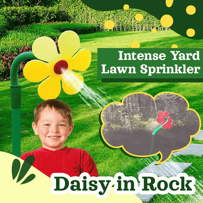 Gluschwein - Flower Sprayer - Drehbarer Gänseblümchen-Rasensprenger – Ein Spaß für Kinder und Haustiere