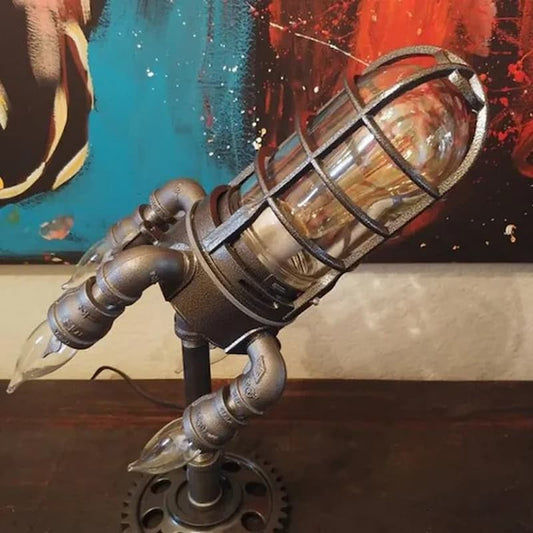 Gluschwein - Rocket Lamp - Steampunk-Raketenlampe