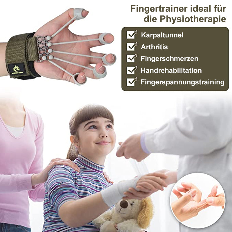 Gluschwein - Silikon-Fingerübungstrainer Grau+Armband