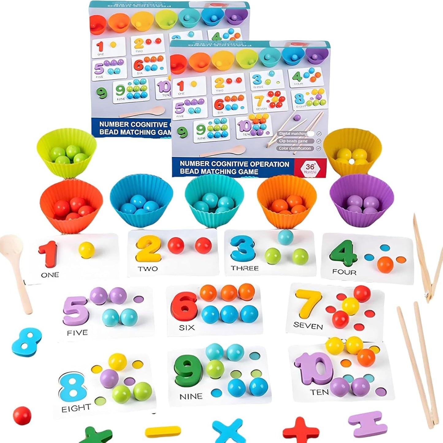 PlayMath - Montessori Mathe-Set — Spielerisch Mathe-Selbstvertrauen stärken
