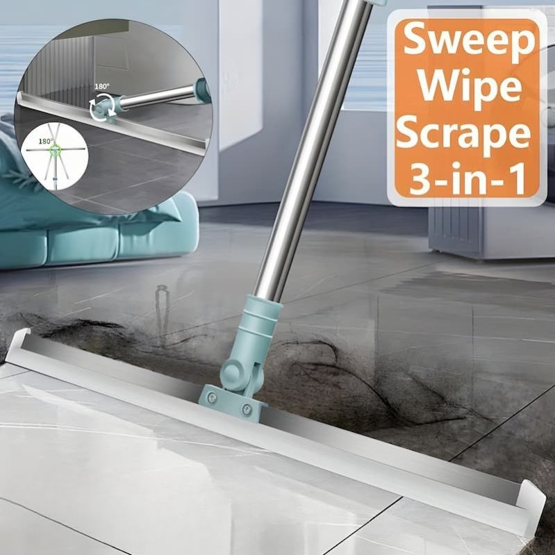 FlexiWipe - Mehrzweckwischer mit verstellbaren Silikonblättern und drehbarem Kopf