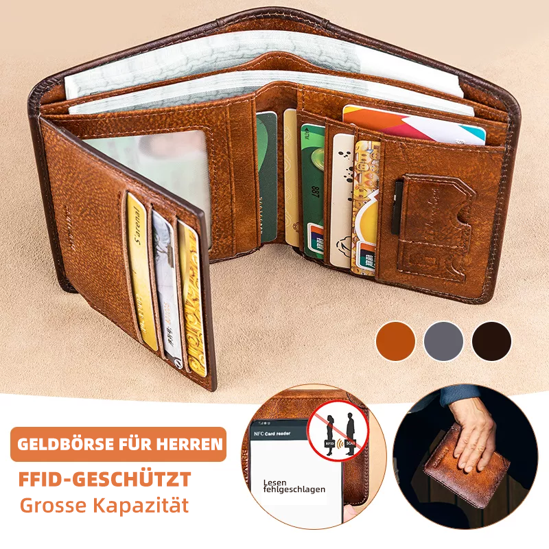 Gluschwein - Herr kurze Lederbrieftasche