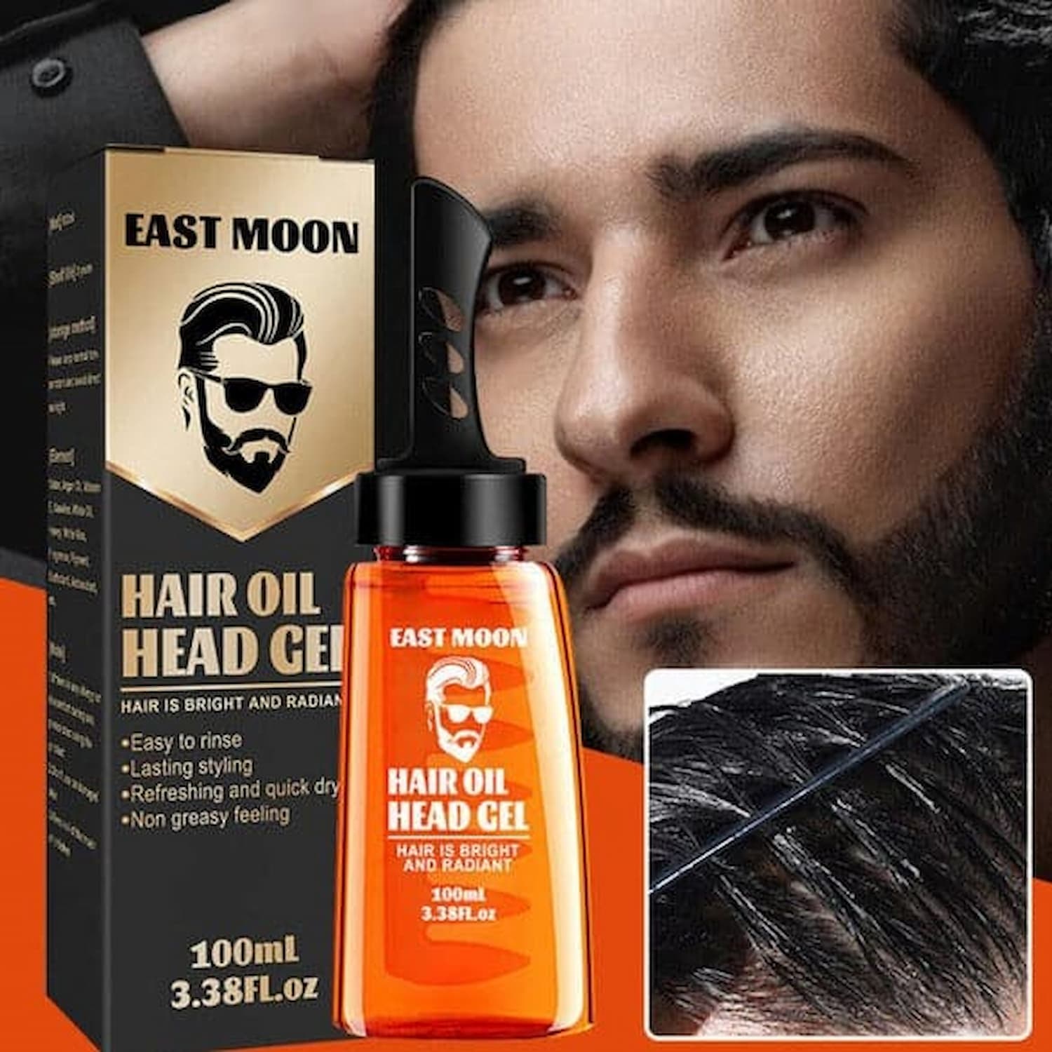 Gluschwein - Einstufiges Haarstyling mit diesem Haaröl-Gel-Kamm