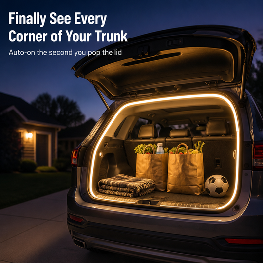 Gluschwein - Trunk Light Strip - Jedes Mal, wenn du den Kofferraum öffnest, wird er von einer automatisch eingeschalteten Beleuchtung erhellt