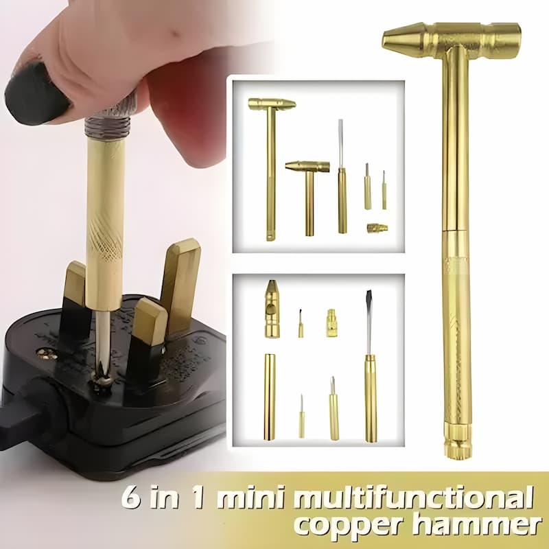 Gluschwein - Multi Hammer - Kompaktes 6-in-1-Hammer-Set