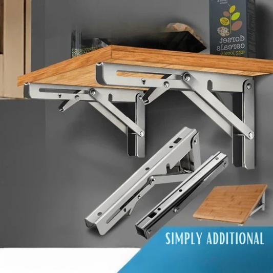FoldBracket - Stabile, klappbare Halterung für optimale Raumnutzung [1+1 GRATIS!!]
