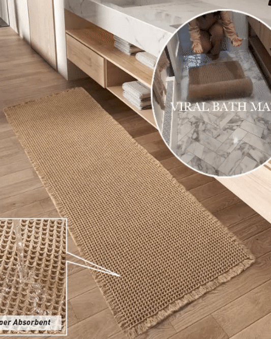 Badläufer — Waffelstruktur für schnelle Trocknung & Komfort