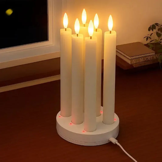 LEDCandles - Wiederaufladbare LED-Wachskerzen 6er Set — Nachhaltig & sicher ohne Brandgefahr