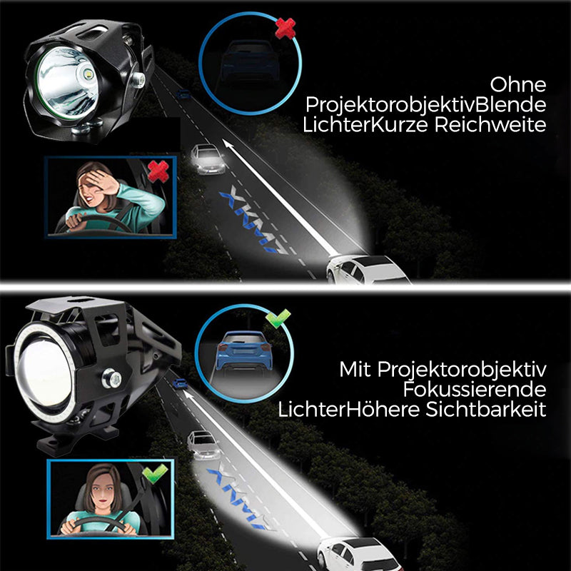 Gluschwein - Motorrad-Fahrlicht LED-Hilfslicht