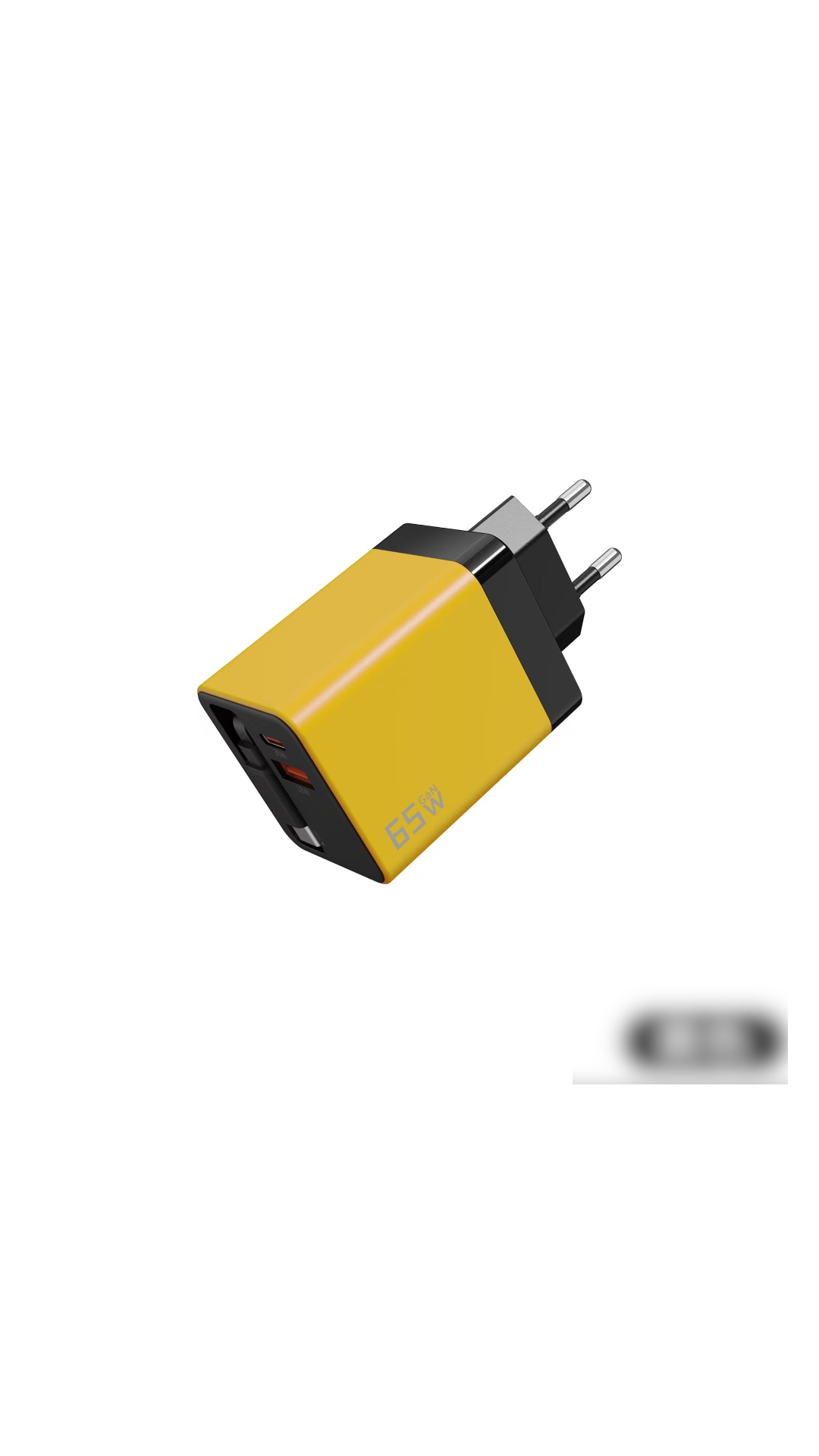 ✨⚡3-in-1-GaN-Ladegerät, 80 W MAX skalierbares Schnelllademodul mit Typ-C-Kabel und 2 USB-Anschlüssen