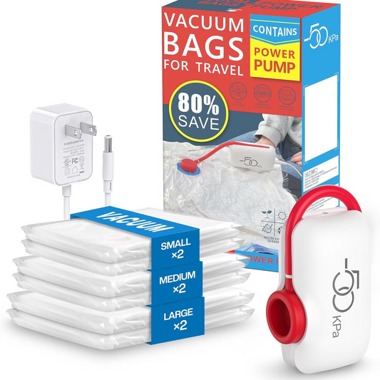 Gluschwein - 🎒 50% RABATT! ⏳ 6er-Pack elektrische USB-Vakuum-Kompressionsbeutel – Platzsparend, kabellos & perfekt für Reisen und Aufbewahrung 🔋