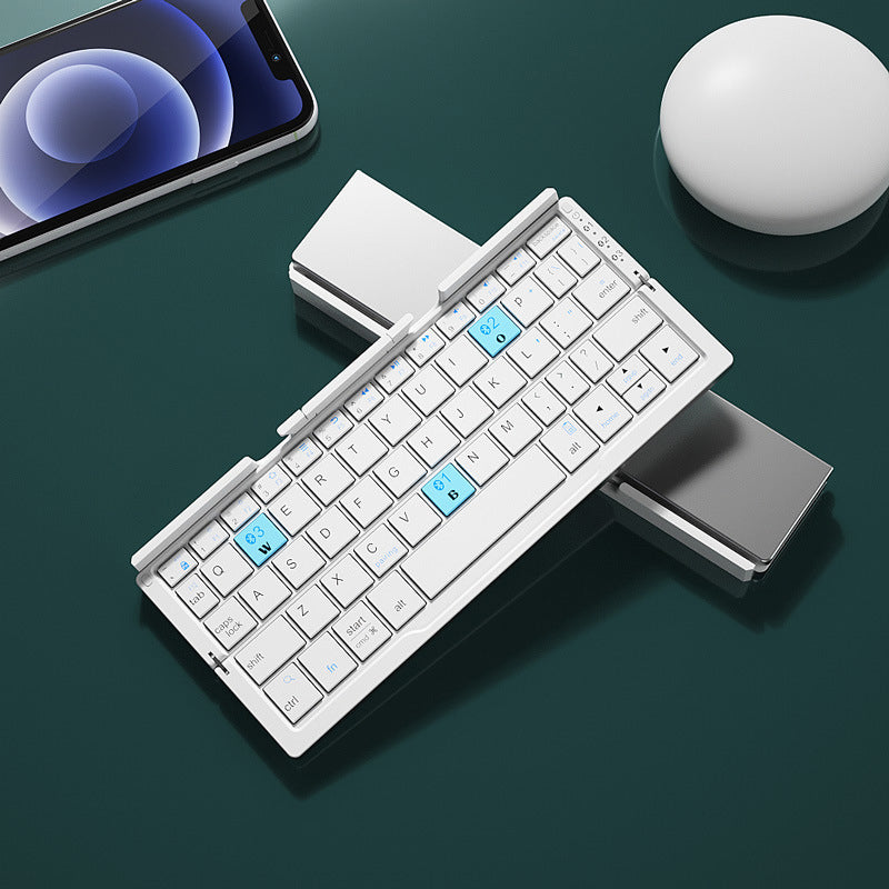 Gluschwein - Faltbare Bluetooth-Tastatur Silber