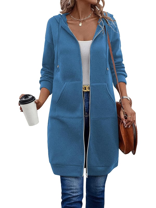 Gluschwein - 🔥✨Fleece-Kapuzenpullover mit Reißverschluss für Damen