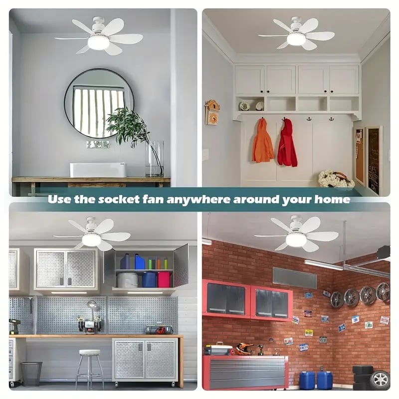 Gluschwein - 🔥50% Rabatt🔥 2-IN-1 TRAGBARE DECKENVENTILATOR & LICHT mit Fernbedienung