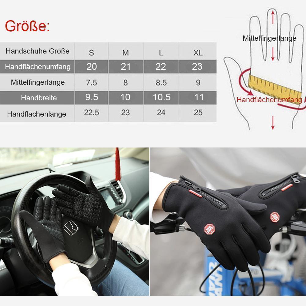 Gluschwein - Premiume warme winddichte wasserdichte Touchscreen Handschuhe Unisex