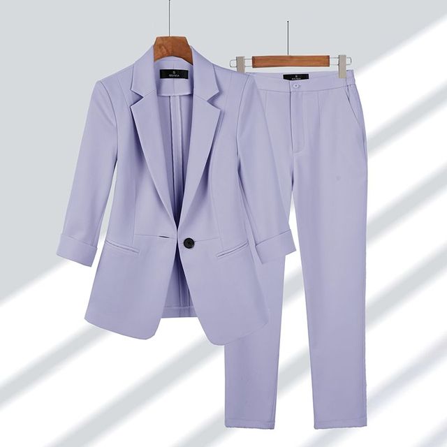 Gluschwein - Dionne - Blazer en pantalon set Lila