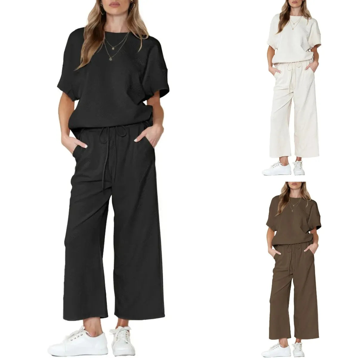 Gluschwein - 🌷Frühling/Sommer Bestseller 🍃Begrenzte Zeit 49% Rabatt💥Damen Sommer 2-teiliger Hausanzug✨