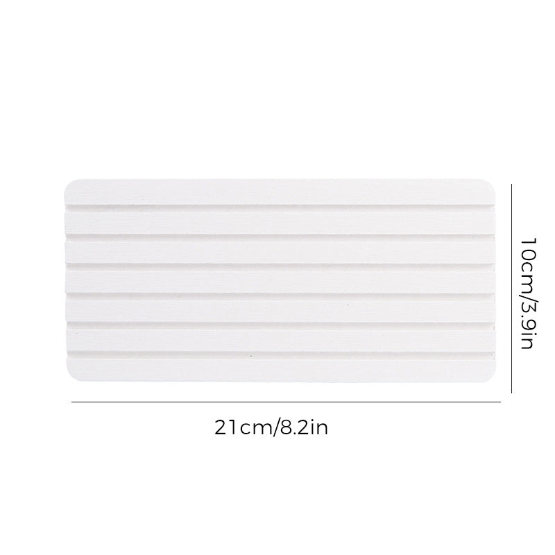 Gluschwein - Water Absorbent Diatomite Coasters Rectangle White 21*10cm