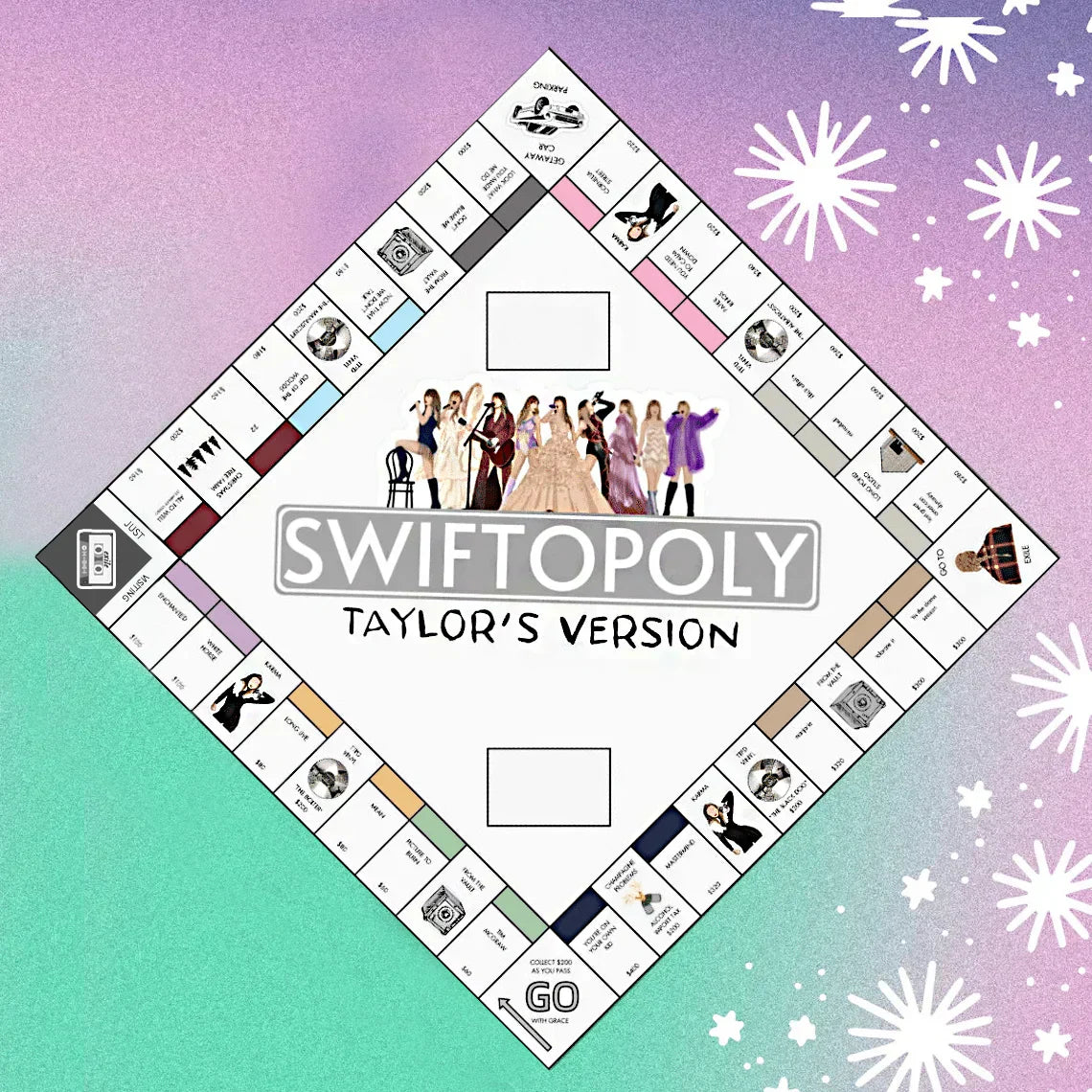 Gluschwein - SWIFTOPOLY – TS „Swiftie“ Monopoly-Brettspiel