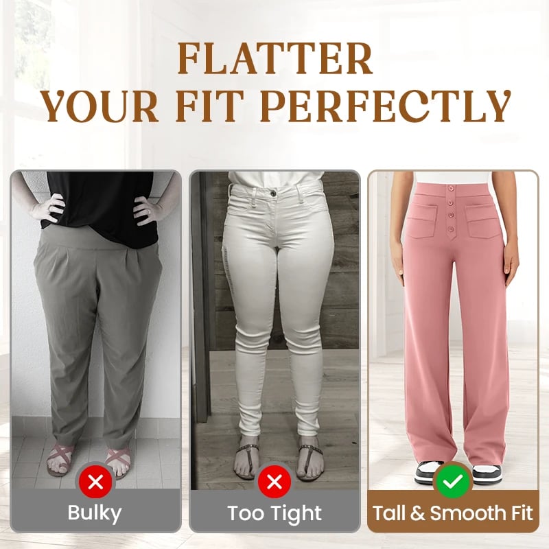 🔥Letzter Tag 50% RABATT🔥2026 NEUE Damen Casual High Waist Stretch Hose 2
