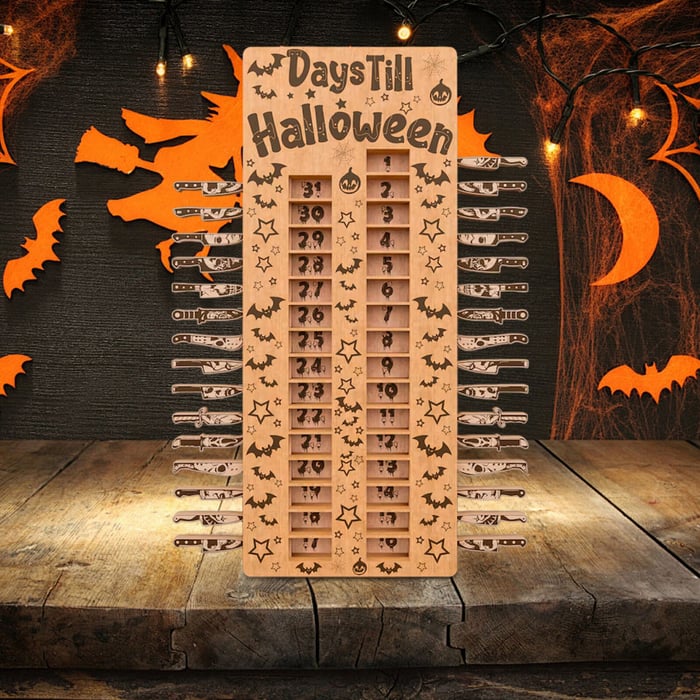 Calendario de adviento espeluznante de Halloween