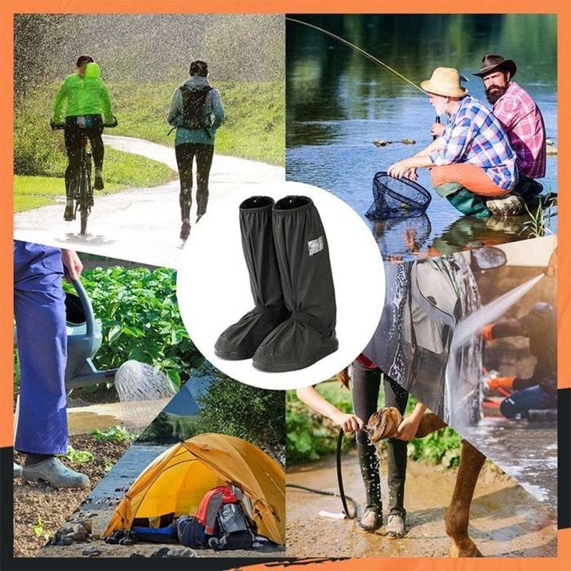 🌧️ Rundum Wasserdichte Schuhüberzieher ✨ Wiederverwendbare Allwetter Schuhhüllen für Regen, Schnee & Outdoor