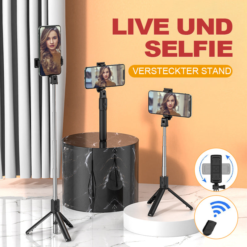 Gluschwein - Bluetooth Selfie Stick Einbeinstativ Wireless Phone Holder