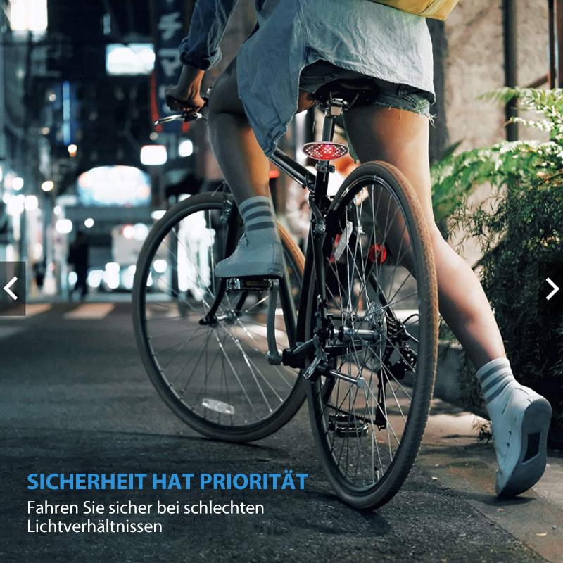 Gluschwein - Wunschfans™LED Wireless Fernbedienung Fahrrad Rücklicht