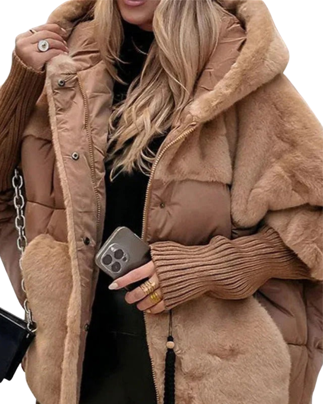 Dominika | Warme Daunenjacke mit Kapuze