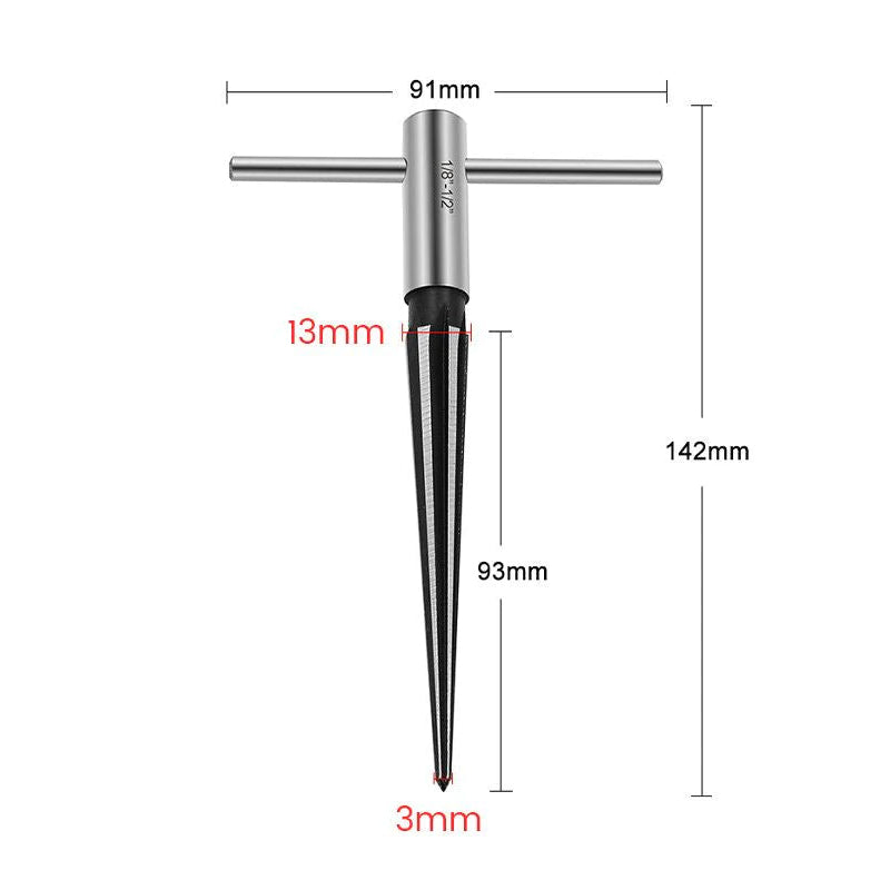 Gluschwein - Konische Reibahle mit T-Griff 3* 13mm