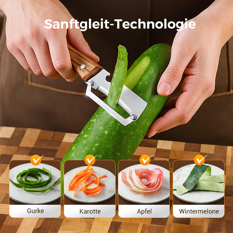 Gluschwein - 🥕 2+1 GRATIS! 🔥 Multifunktionaler Gemüseschäler für Die Küche – Edelstahlklinge, Ergonomischer Griff & Ideal Zum Schälen Von Obst & Gemüse ✨