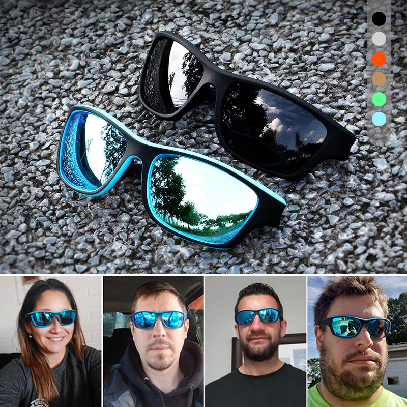 Gluschwein - Blendfreie Outdoor-Sportsonnenbrille mit polarisierten Gläsern