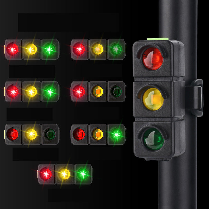 Gluschwein - USB-wiederaufladbares Dreifarbiges Fahrradlicht