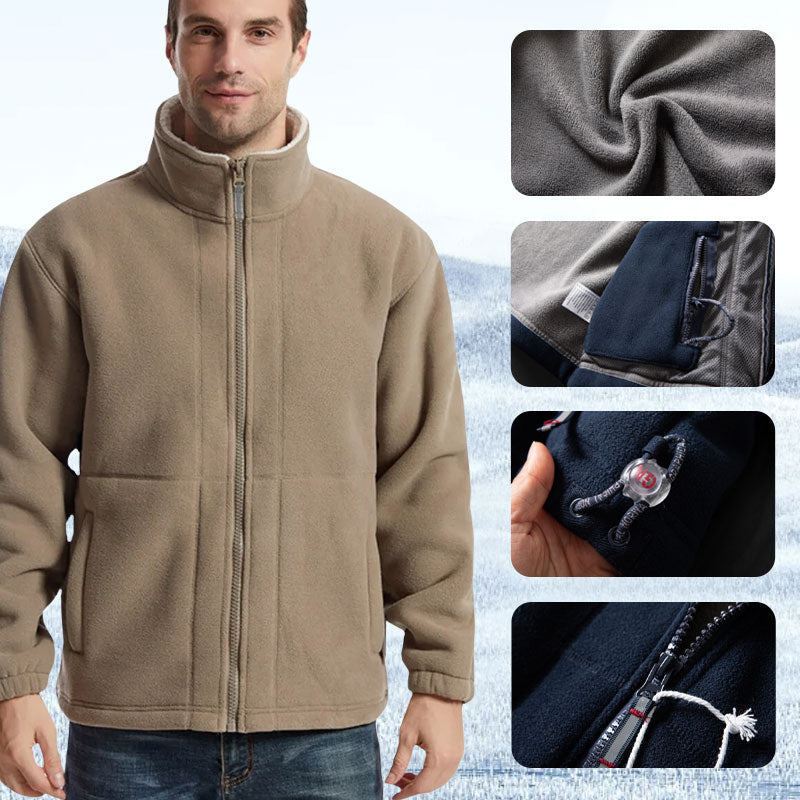 🍂 Early-bird price 50% Rabatt 🍁Herrenjacke mit doppelseitigem Fleece