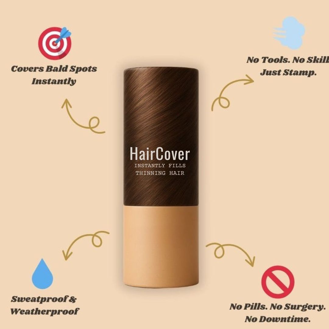 HairCover - Füllt dünner werdendes Haar sofort für einen vollen, natürlichen Look auf [1+1 GRATIS]