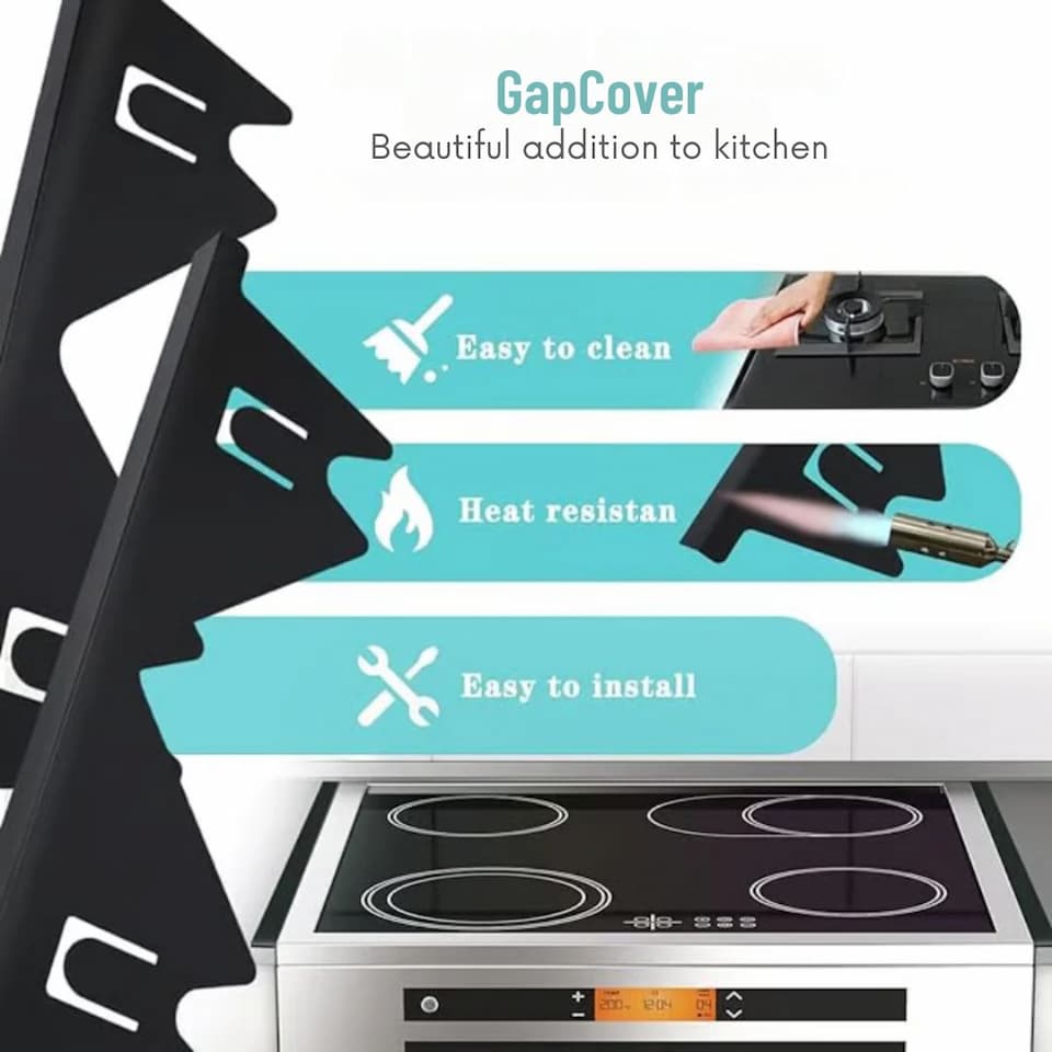 GapCover - Verstellbare Herdspaltabdeckungen